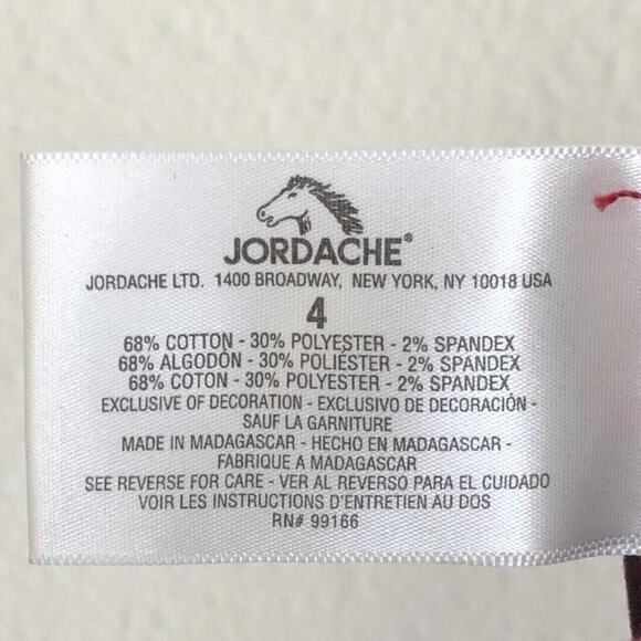 Jordache Size 4 Red Super Skinny Jeans Bold Bright Pockets Colorful Fun Party - Picture 5 of 6